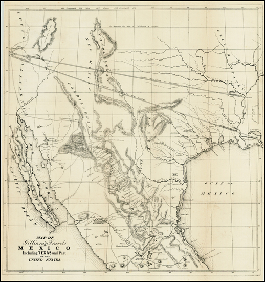 48-Texas, Plains, Southwest, Rocky Mountains, Mexico, Baja California and California Map By Albert