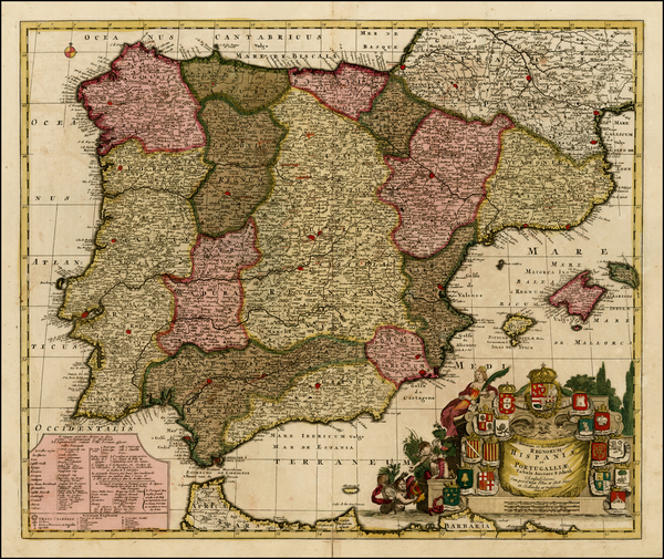 18-Spain and Portugal Map By Peter Schenk