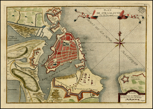 97-Scandinavia and Germany Map By Nicolas de Fer