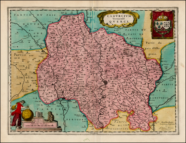 50-France Map By Willem Janszoon Blaeu