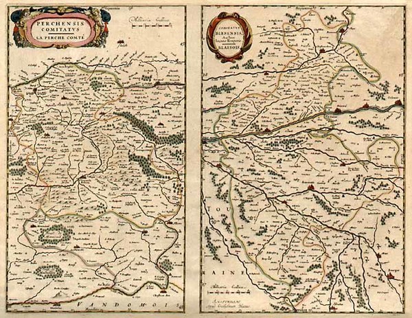 99-Europe and France Map By Willem Janszoon Blaeu