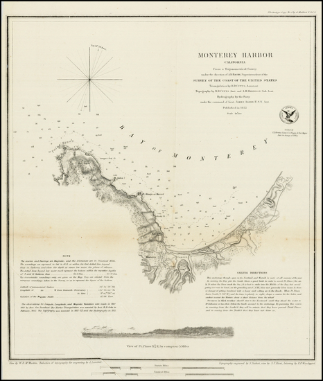 54-California Map By United States Coast Survey