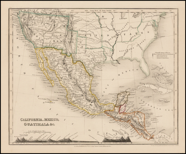 84-Texas, Southwest, Rocky Mountains, Mexico and California Map By Thomas Milner