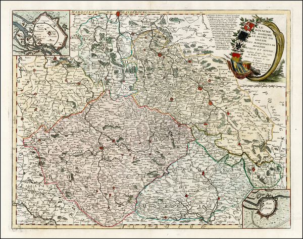 86-Poland, Czech Republic & Slovakia and Germany Map By Jean André Dezauche