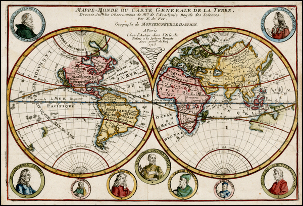 Image of Mappemonde de Mercator (1587) - in ''L'univers et l