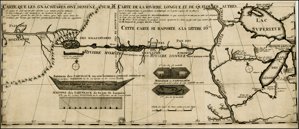 4-Midwest, Plains and Rocky Mountains Map By Baron de Lahontan