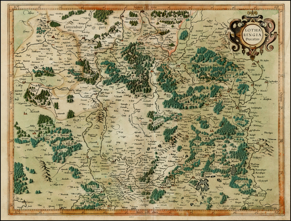 93-France Map By  Gerard Mercator