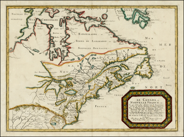 39-United States, Midwest and Canada Map By Nicolas Sanson