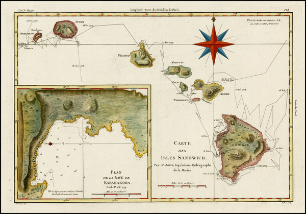 93-Hawaii and Hawaii Map By Rigobert Bonne