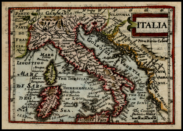 40-Italy and Balearic Islands Map By John Speed
