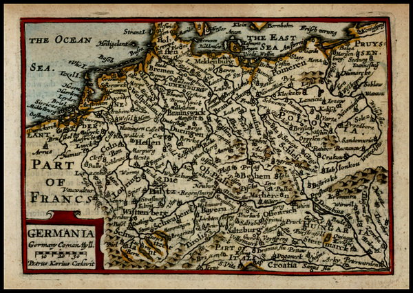 61-Netherlands, Poland and Germany Map By John Speed