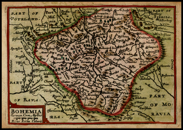 92-Czech Republic & Slovakia Map By John Speed