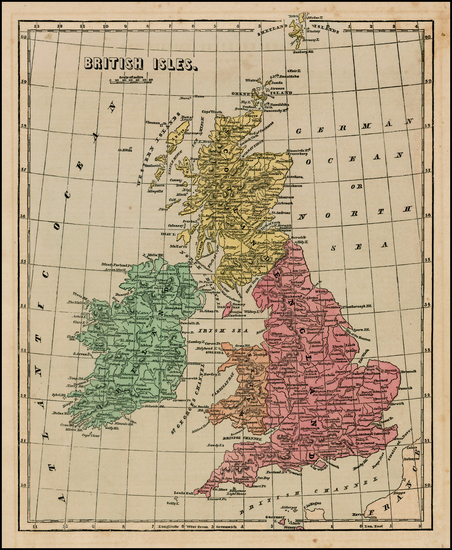 60-British Isles Map By Charles Morse