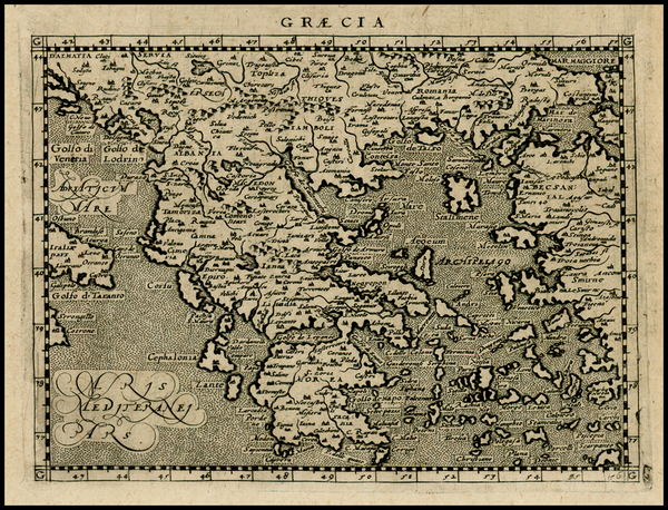 68-Turkey, Balearic Islands and Greece Map By Giovanni Antonio Magini