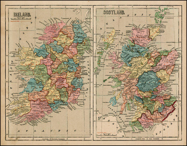 28-Scotland and Ireland Map By Charles Morse