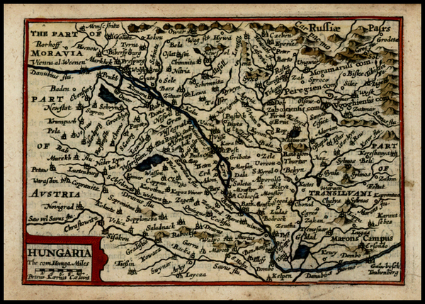 63-Austria and Hungary Map By John Speed