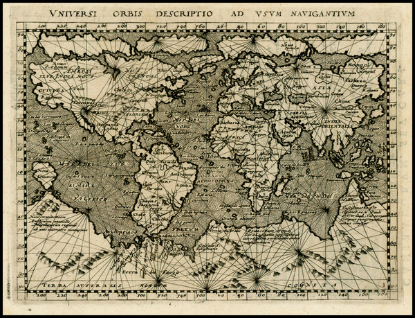 33-World Map By Giovanni Antonio Magini