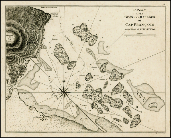 55-Caribbean Map By Sayer & Bennett