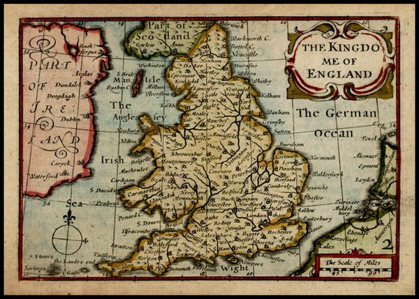 7-British Isles Map By John Speed / Pieter van den Keere