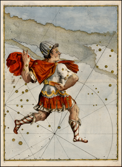 96-Celestial Maps Map By Johann Bayer