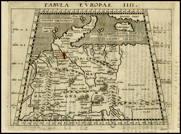 32-Baltic Countries, Scandinavia and Germany Map By Giovanni Antonio Magini