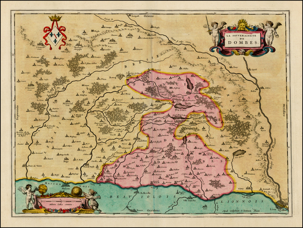 77-France Map By Willem Janszoon Blaeu