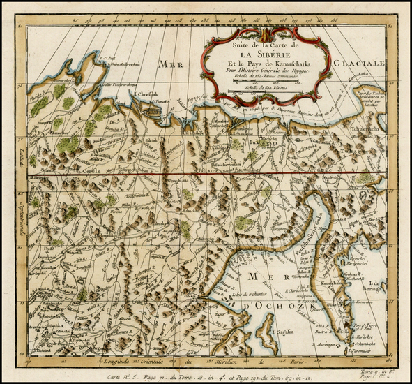 1-Central Asia & Caucasus and Russia in Asia Map By Jacques Nicolas Bellin