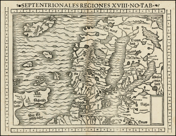 78-Baltic Countries, Scandinavia and Balearic Islands Map By Sebastian Munster