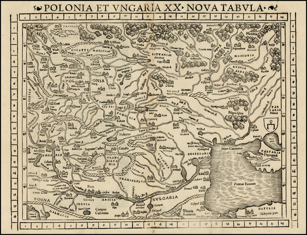 36-Poland, Russia, Ukraine, Hungary and Baltic Countries Map By Sebastian Munster