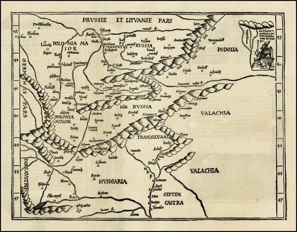 59-Poland, Russia, Hungary and Romania Map By Lorenz Fries