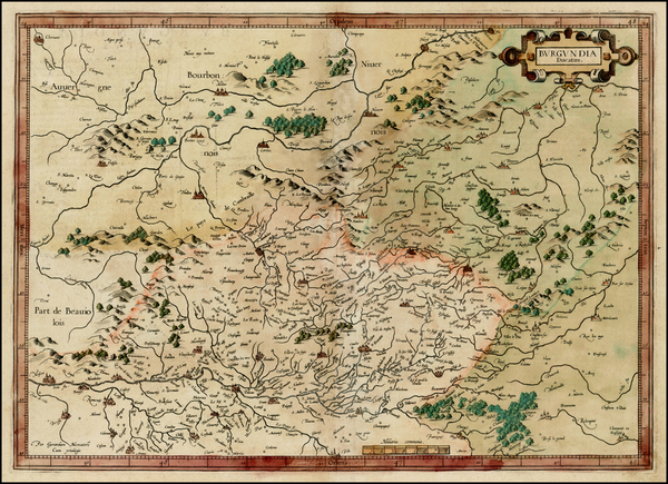 45-France Map By  Gerard Mercator