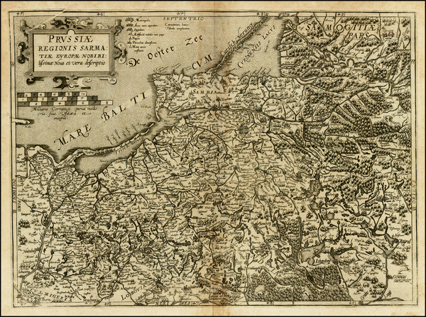 84-Poland, Baltic Countries and Germany Map By Cornelis de Jode