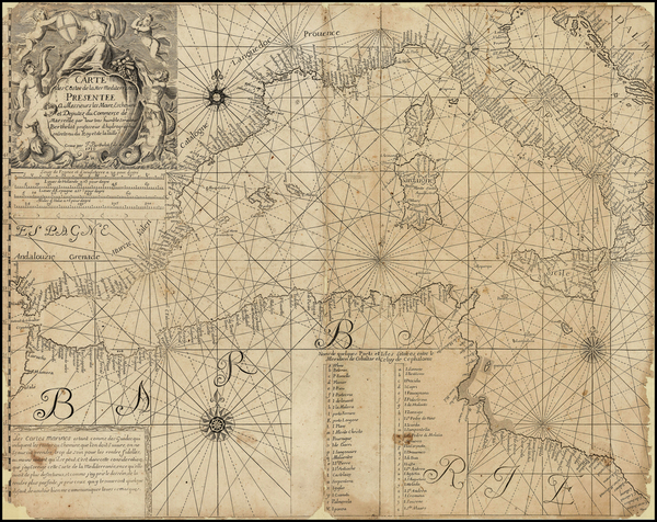 100-Mediterranean Map By Francois Berthelot