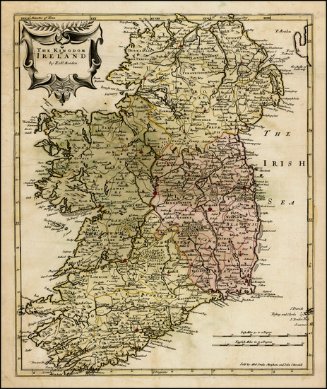 65-Ireland Map By Robert Morden