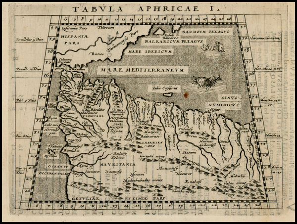 100-North Africa Map By Giovanni Antonio Magini