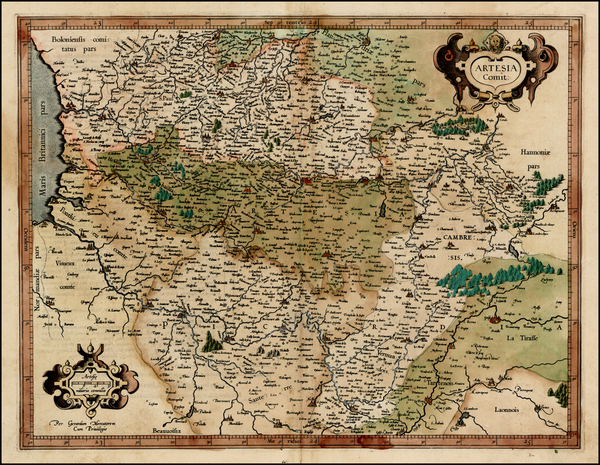 80-France Map By  Gerard Mercator