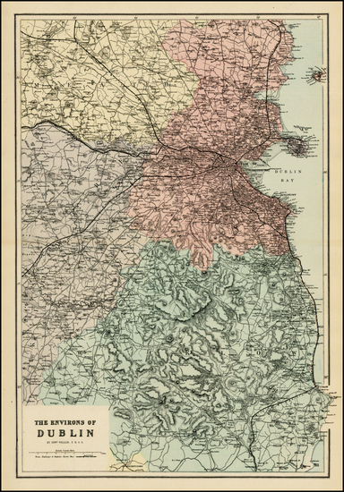 82-Ireland Map By Edward Weller / Weekly Dispatch