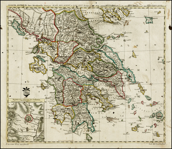 59-Greece Map By Leonard Von Euler