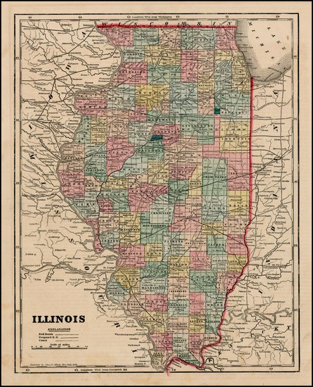 65-Midwest Map By Charles Morse