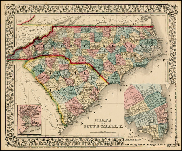 22-Southeast Map By Samuel Augustus Mitchell Jr.