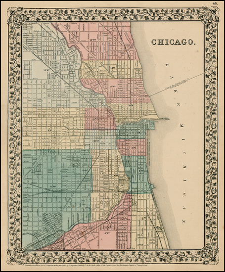 82-Midwest Map By Samuel Augustus Mitchell Jr.