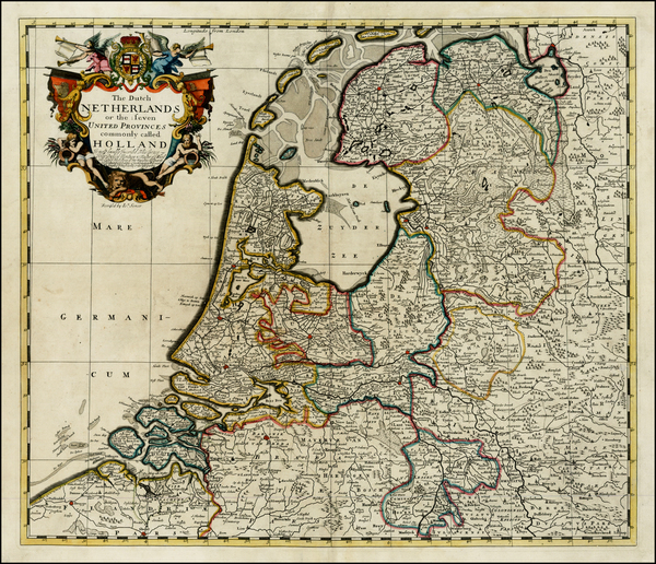 83-Netherlands Map By John Senex