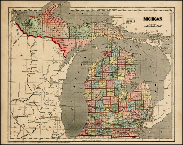 95-Midwest Map By Charles Morse