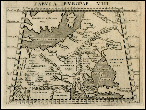 42-Poland, Russia, Ukraine, Baltic Countries and Scandinavia Map By Giovanni Antonio Magini