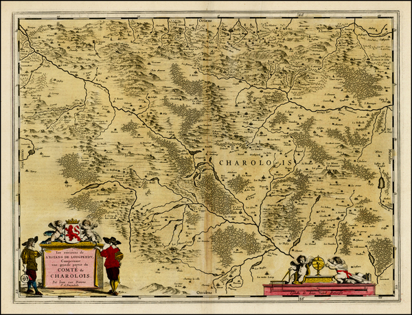 13-France Map By Willem Janszoon Blaeu