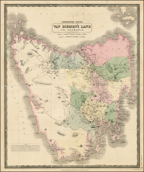 56-Australia Map By W. & A.K. Johnston