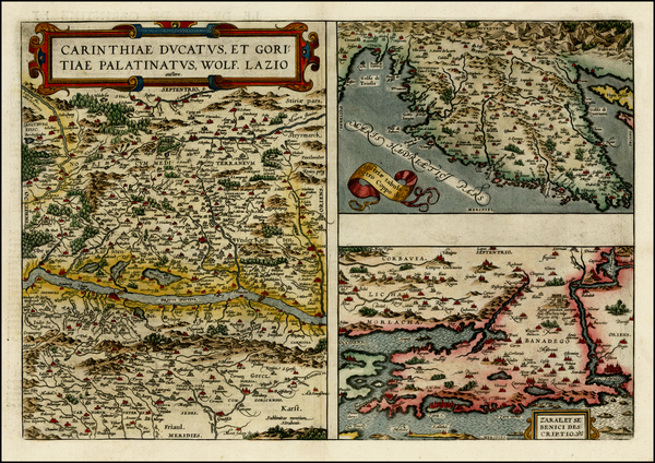 50-Hungary and Balkans Map By Abraham Ortelius