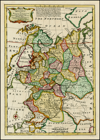 2-Russia Map By Emanuel Bowen