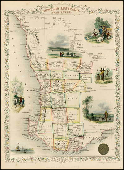 89-Australia Map By John Tallis