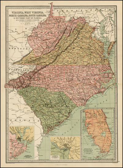 19-Southeast Map By T. Ellwood Zell